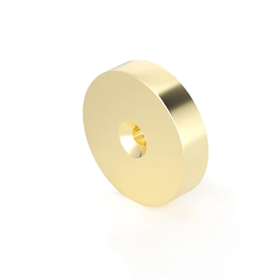 Gold Plated Countersunk Magnets (Au)