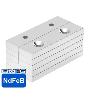 Block Magnets With Countersunk Holes