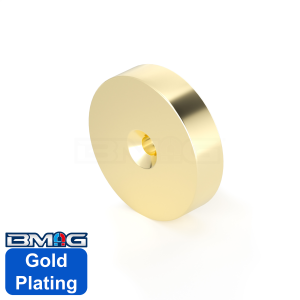 Gold Plated Countersunk Magnet