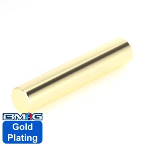 Neodymium Cylinder Magnet Au Plated